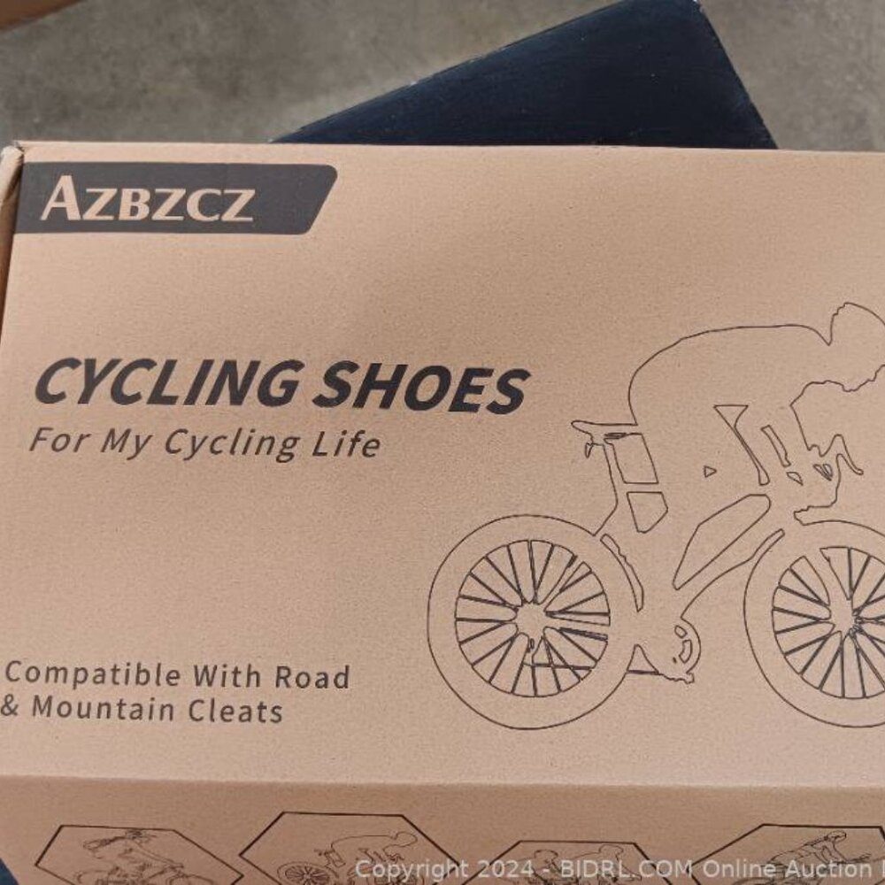 azbzcz Cycling Shoes (10.5) Cleats Clip Indoor Outdoor - Picture 4 of 6
